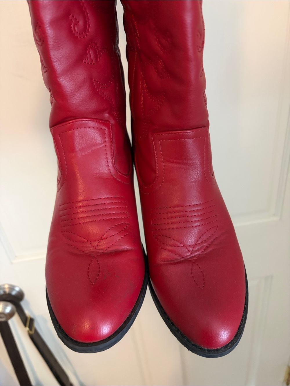 Red Cowbot Boots - Size W 8 - Picture 2 of 3